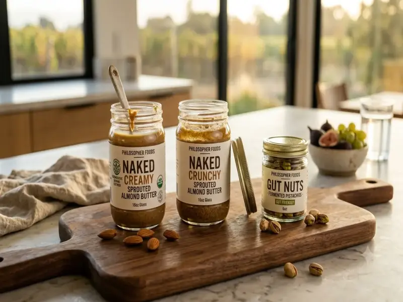 Philosopher Foods Review and Product Guide to Sprouted Almond Butter and Gut Nuts